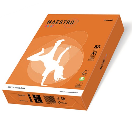 PAPIER INTENSYWNY MAESTRO COLOR 80G/MM2 A4 OR43
