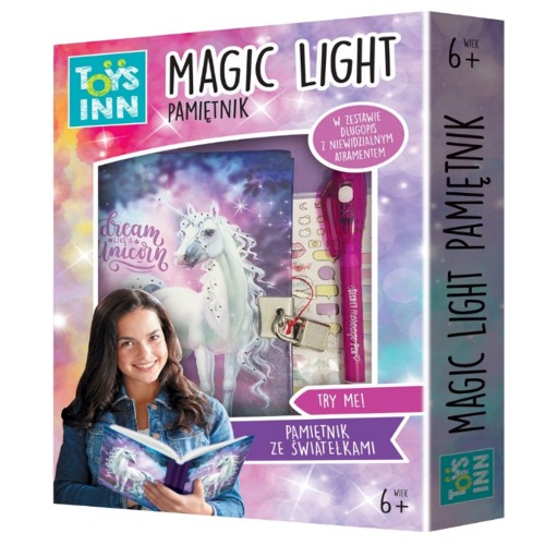 PAMIĘTNIK MAGIC LIGHT UNICORN 7823 STUX