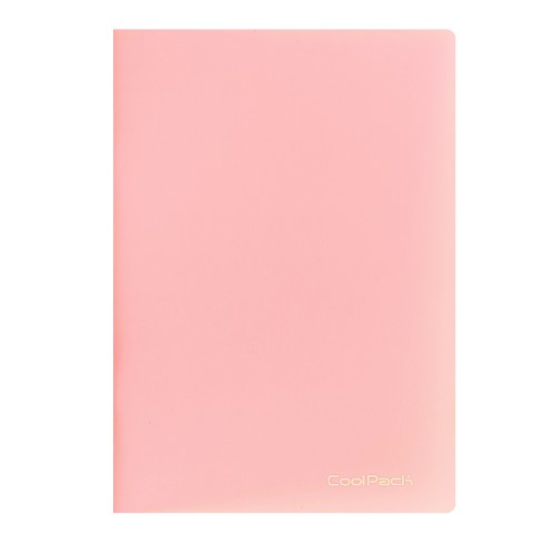COOLPACK ZESZYT A5 PP LINIA PASTEL POWDER PINK