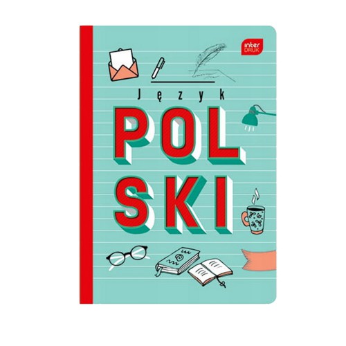 ZESZYT A5 60 KARTEK LINIA JĘZYK POLSKI INTERDRUK